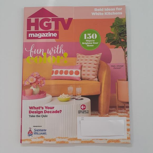 HGTV Magazine May/June 2024 Fun with Color Bold Kitchen Ideas Sherwin Williams - Picture 1 of 2